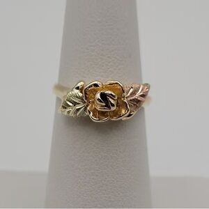Stampd Gold and Rose Floral Ring